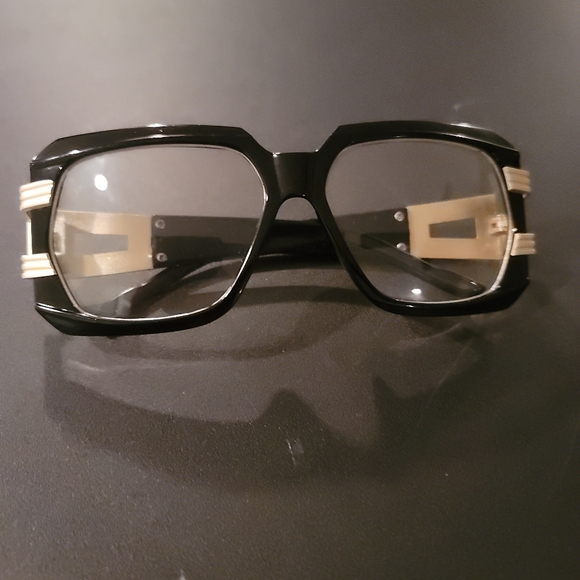 Sleek Clear Lens Glasses in Black & Gold - Picture 1 of 1